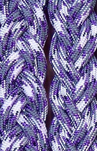 Endurance and Trail Reins with Innovative Water Loop / Rein Extension (Purple Splash)