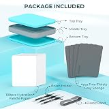 Nicpro Stay Wet Palette for Acrylic Miniatures Kit with 100 Palette Papers view 3