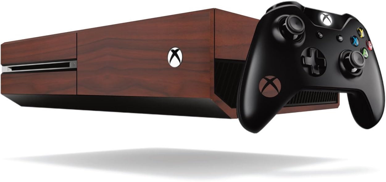 Xbox One Wood Effect Vinyl Wrap / Skin / Cover for Microsoft Xbox One Console: Dark Mahogany