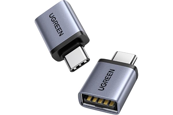 UGREEN USB C to USB Adapter 2 Pack, 3.2 Gen 2 10Gbps C Male to A Female Adapter Thunderbolt 4 3 OTG Compatible with iPhone 17