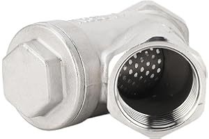 1 Inch DN25 Female Thread Y Type Strainer - 304 Stainless Steel Y Shaped Filter for Water, Oil, Gas