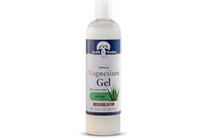 Health and Wisdom Pure Magnesium Gel with Seaweed Extract and Aloe Vera - Topical Muscle & Joint Relief- Natural and Pure Skin & Scalp Moisturizing - Enhanced Absorption - 12 Fl oz