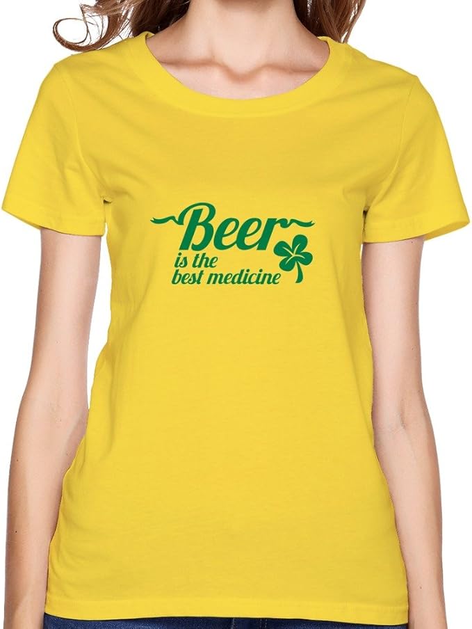 Printed Beer Funny Ladies's Tee Clothing