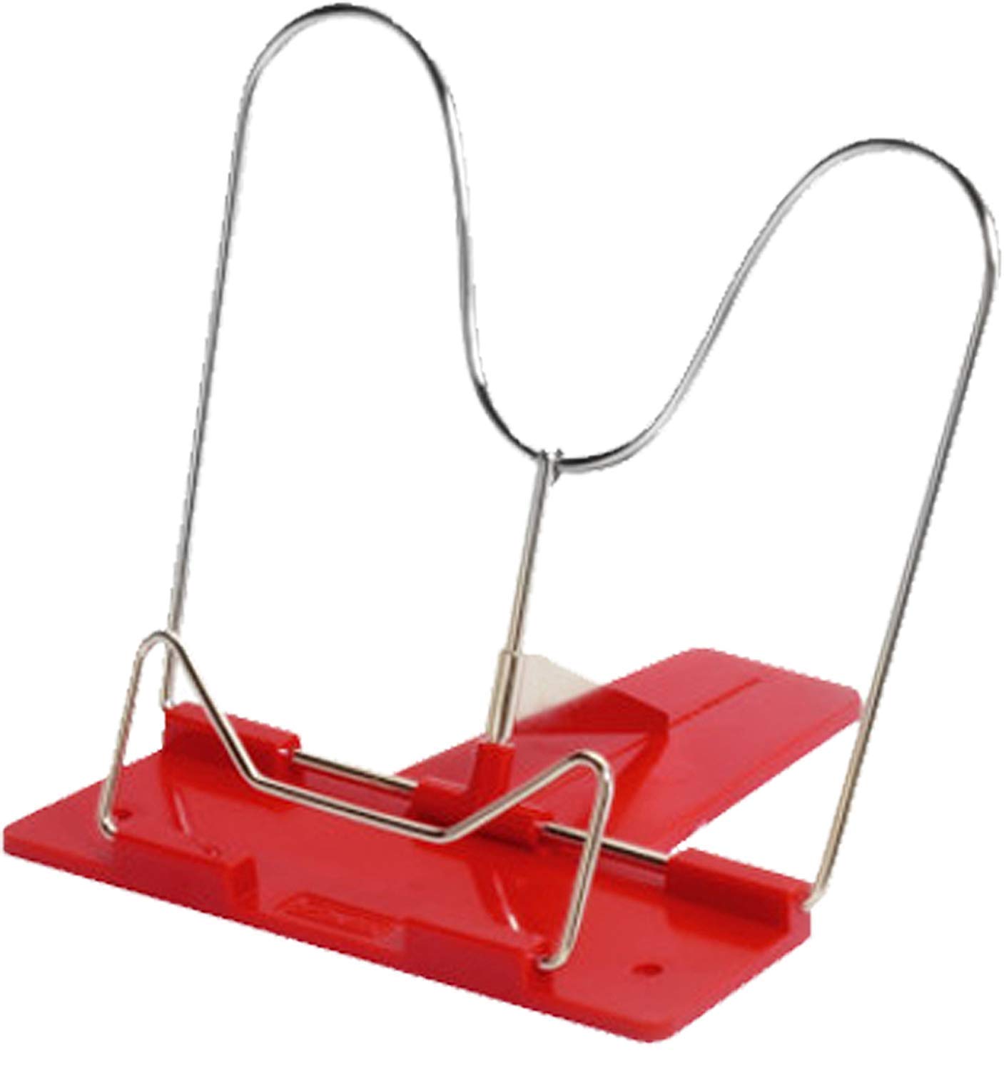 Herlitz Reading Stand with Metal Bracket and Plastic Sock (Red, 1 Reading Stand)