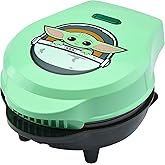 Star Wars Grogu Mini Waffle Maker from Select Brands, Nonstick Plates | The Mandalorian-Themed Waffle Iron for Small Round Waffles with Nonstick Coating, Fun Gift for Fans at Home