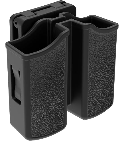 thumbnail image 2 of Magazine Holster Double Magazine Pouch, 9mm .40 .45 .357 Double Stack Mag Holder Dual Stack Mag Holster With 1.5''-2.5'' Belt Clip For Glock Sig Sauer S&W Beretta Browning Taurus H&K Most Pistol 2 of 10