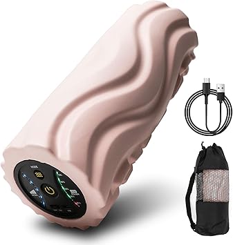 Amazon Venkuri 電動フォームローラー ヨガポール すとれっちぽーる 筋膜リリース ローラー ストレッチローラー 筋膜ローラー 振動筋膜マッサージ すとれっちぽーる Usb充電式 ５段階振動強度調節可能 2つの振動モード自由切り替え可能 ストレッチローラー 持ち運び