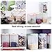 Airtight Dry Food Storage Container Set, Plastic Jars Canister, Cereal Keeper with Lid - Home and Kitchen (4 Piece)