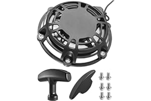JUFZQO Recoil Starter with Handle and Bolts Fit for Wen 56225i Wen 56200i Predator Inverter Generator Surge 2000 Watt, Recoil Starter Assembly Replace 71343 59135 56225-1201 56200-120
