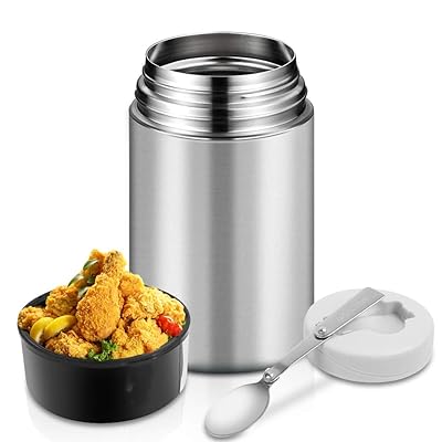 40oz Insulated Food Jar with Spoon, Leak Proof Wide Kuwait Ubuy