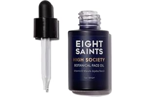 Eight Saints High Society Botanical Face Oil, Natural and Organic Anti Aging Facial Oil with Jojoba, Vitamin E, Marula, and Neroli, 1 Ounce