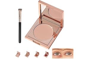 Colored Clay CC Undereye Corrector Under Eye Conceale CC Undereye Corrector with Brush for Concealing Dark Circles (Light-med