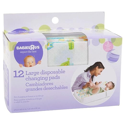 Babie R Us - Large Disposable Changing Pads - 12 Pack