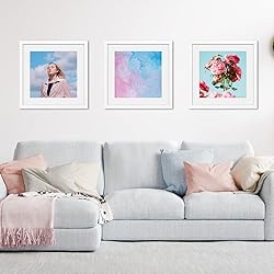 VNVNK 19x19 Frame White, Perfect for 19x19 Inch