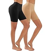 YADIFEN Slip Shorts for Under Dresses Women Seamless Anti Chafing Underwear Shaping Boyshort Smooth Thigh Biker Short Panties