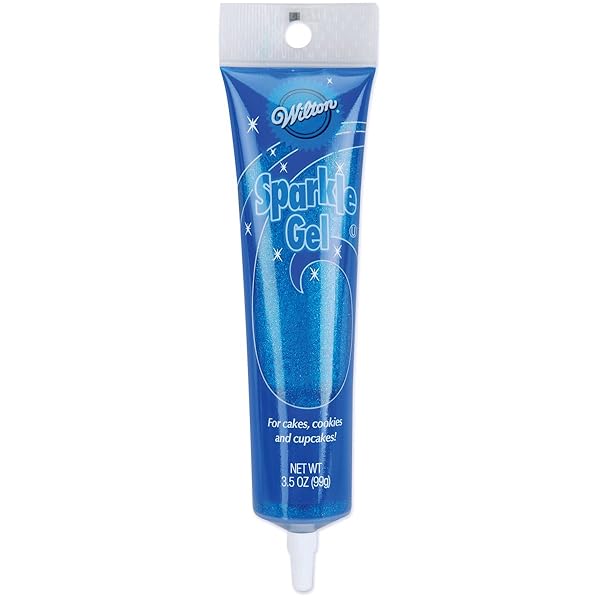WILTON GEL ICING, SPARKLE BLUE, (3.5 OZ)