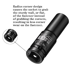 TUZkozs 1/2-Inch Drive 13mm Deep Impact Socket with
