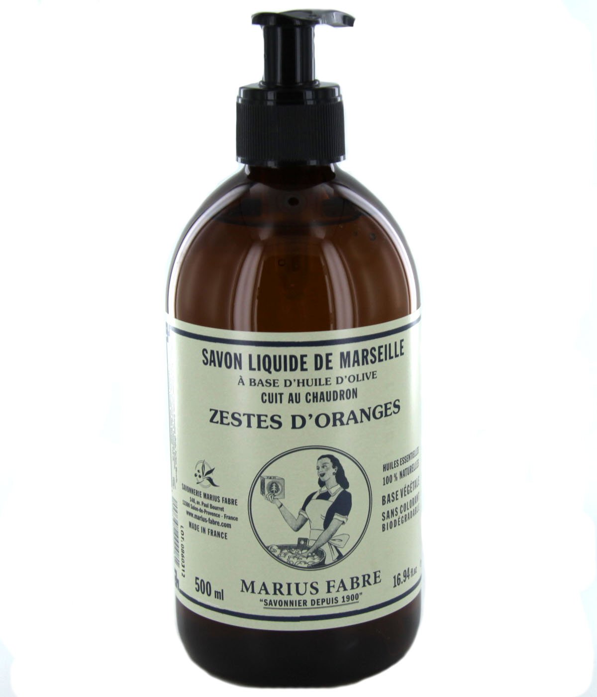 Savon De Marseille Liquid Soap Orange Zest 500ml