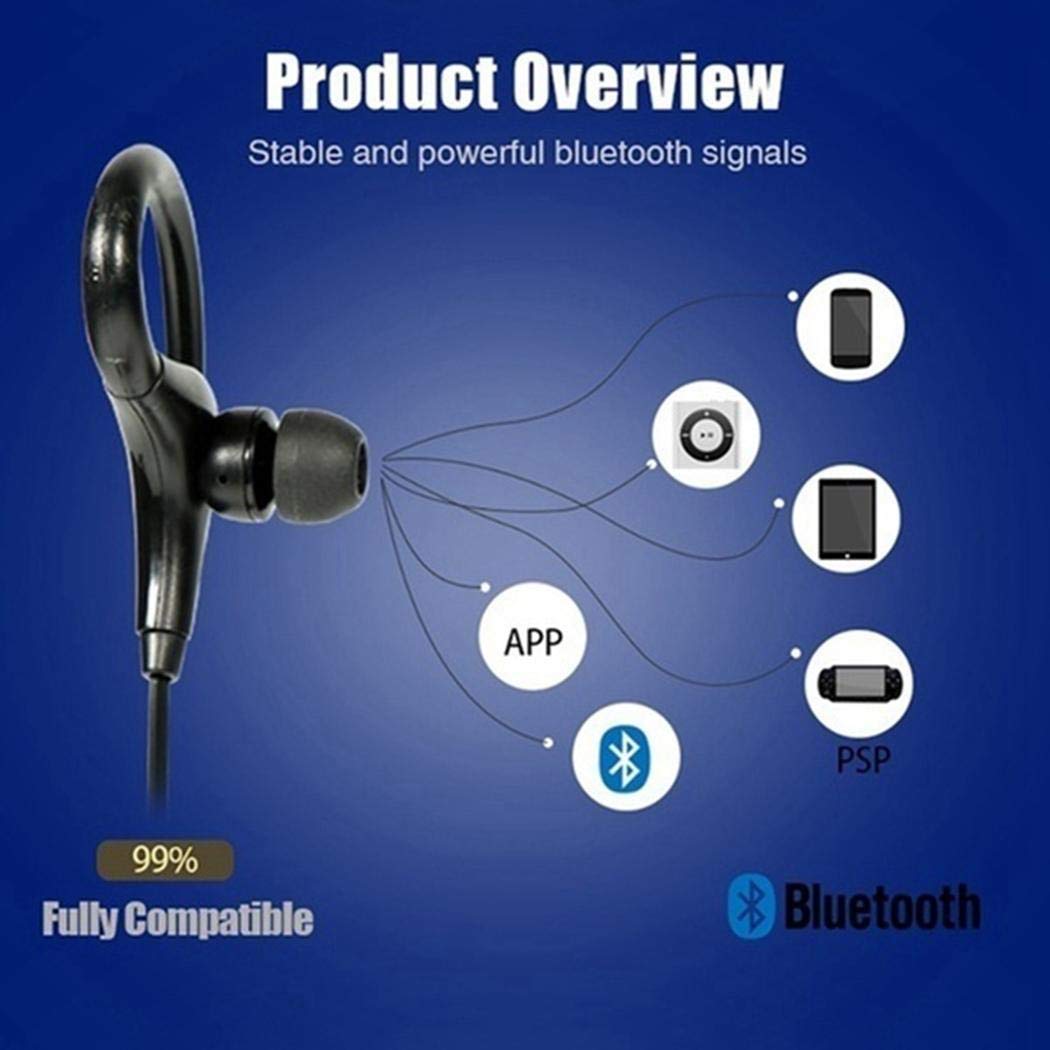 Junio1 Auricolare Stereo Auricolare Stereo per Auricolare Sportivo Senza Fili Bluetooth Fashion Cuffie