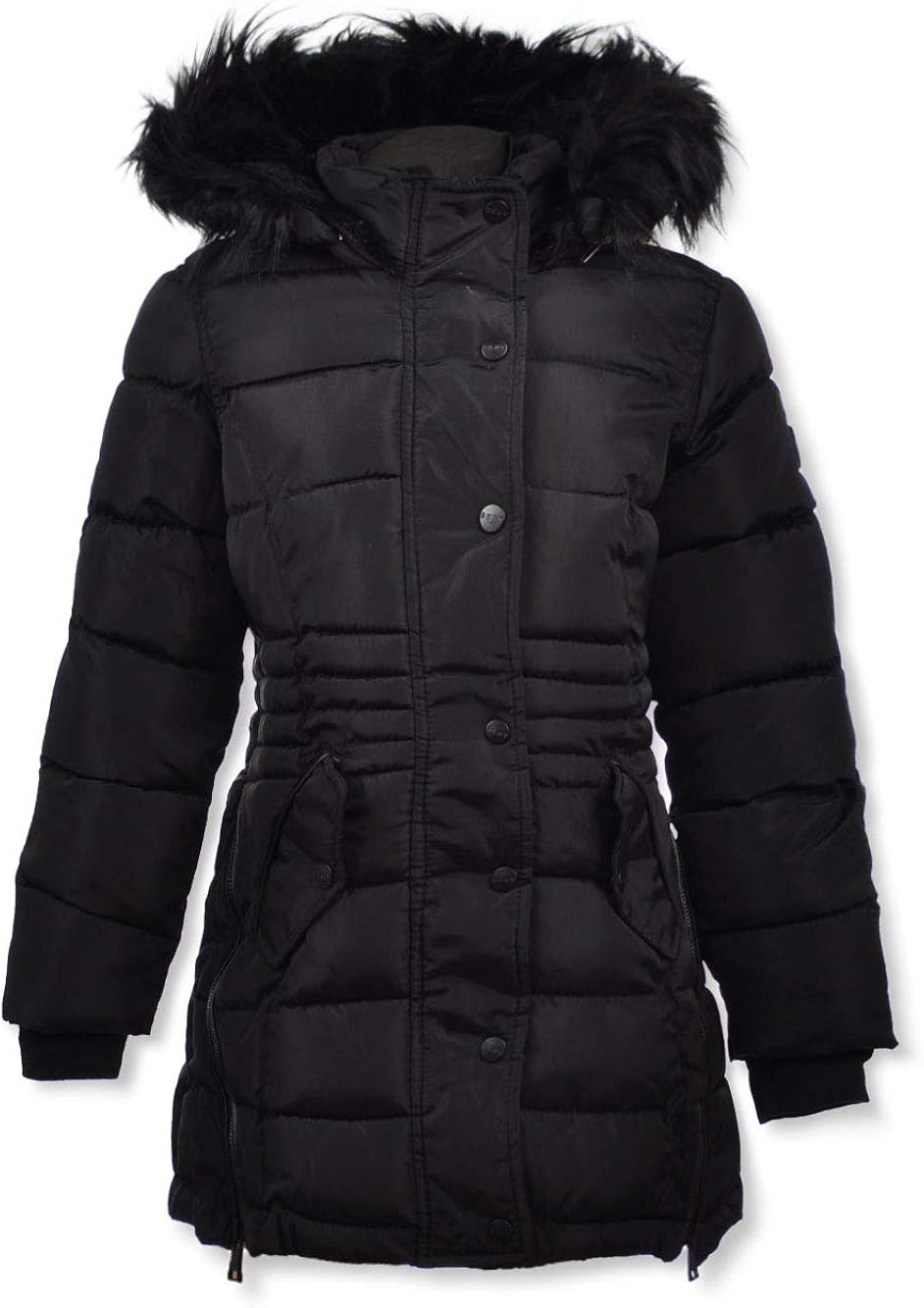 dkny long puffer coat