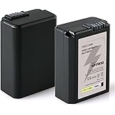 iROCCMIN 2-Pack NP-FW50 Battery, 1800mAh for Sony ZV-E10, Alpha a6500, Alpha a6300, Alpha a6000, Alpha a7 II, Alpha a7R II, Alpha a7S II, Alpha a5000, Alpha a5100 Camera
