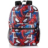 Marvel Boys' Spiderman All Over Print Backpack, Blue