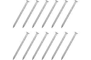uxcell 50Pcs Fence Deck Nails, 1 9/16 Inch 304 Stainless Steel Spiral Deck Nail Spiral Shank Spikes for House Floor Repairing