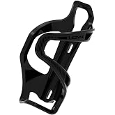 LEZYNE Flow Cage SL Enhanced Bike Water Bottle Cage | Composite Matrix Construction, Side-Load Design, Compact Frame Cycling Accessory, Left Side, Black
