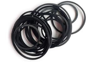 WUHUAMA Mixed Square Cassette Tape Belt Machine Recorder Rubber Belt 25/30/35/38/40/45/50/55/60/65MM （1/2 Perimeter） CD DVD Assorted Common Belt Repair Rebuild for Repair Maintenance - Black (Packs of 30)