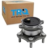TRQ Rear Driver or Passenger Side Wheel Bearing and Hub Assembly Compatible with 2014-2018 Mazda 3 Mexico Built Models 1st VIN Digit 3