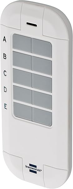 Brennenstuhl BrematicPRO Funk Fernbedienung Funk Handsender Smart Home Funk Fernbedienung Handsender 868 mhz Steuerung per Knopfdruck wei