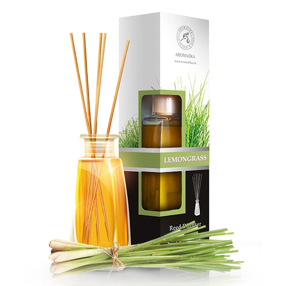 Lemongrass Reed diffuser with natural Essential Lemongrass Oil 100 ml