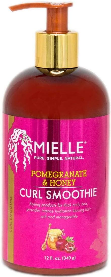 MIELLE ORGANICS Pomegranate & Honey Curl Smoothie 335 ml, white, 355 ml (Pack of 1)