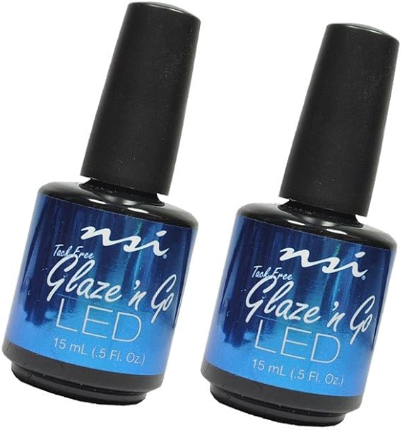2 X LED Glaze N Go UV Gel Sealant Cures in a LED lamp in