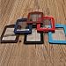 ISKYBOB Set of 14 Vertical Colorful Faux Leather Business ID Badge Card Holder,Not Included Neck Strap