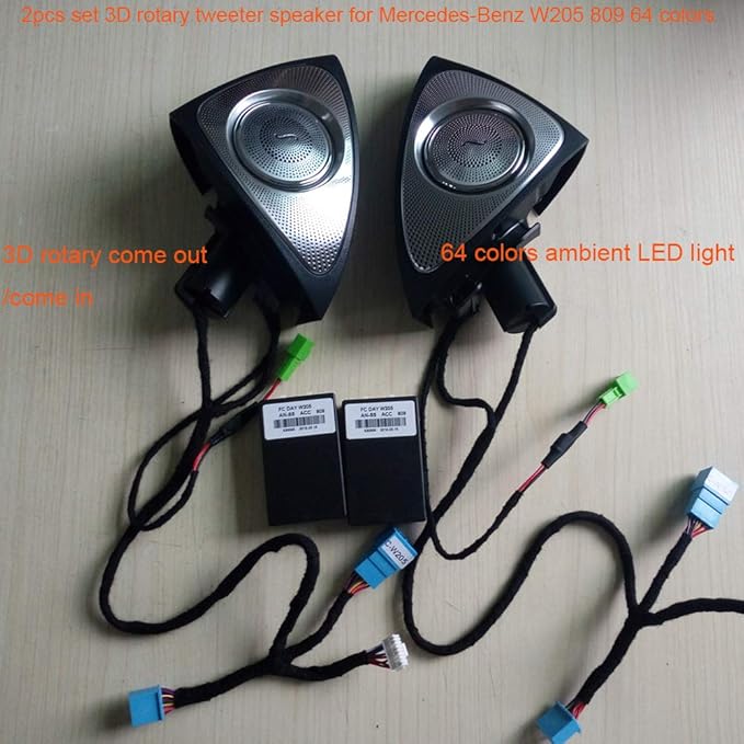 mercedes benz speaker 3d rotary tweeter