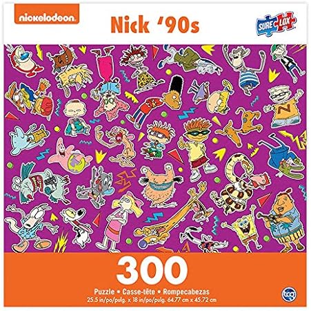 Amazon Nickelodeon 90年代レトロコレクション 300ピース キャラクターのキャスト ジグソーパズル おもちゃ