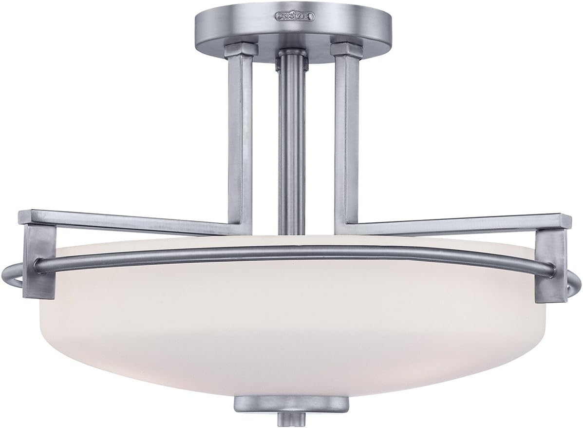 Elstead QZ/TAYLOR/SFBATH Taylor 3 Light Semi Flush Ceiling Light In Polished Chrome