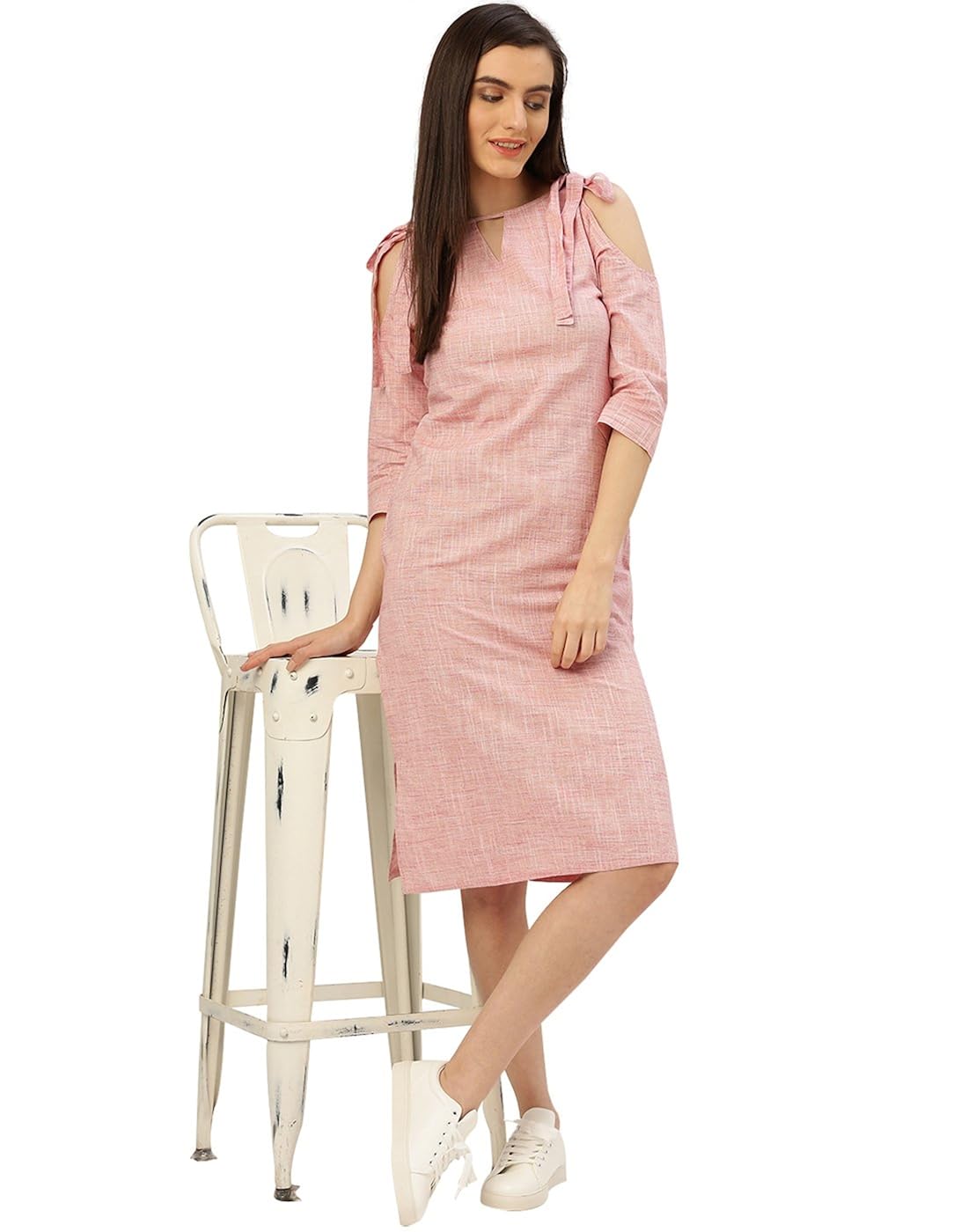 desi fusion women's cotton a-line flex dress