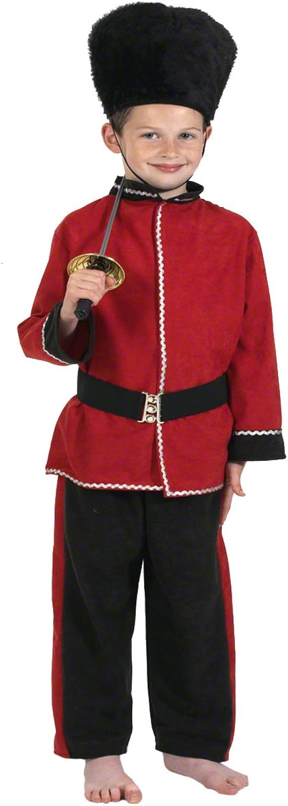 Childrens Royal Guard Fancy Dress Costume Soldier Beefeater Outfit Size
