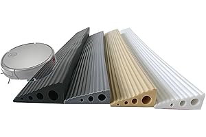 Self-Adhesive Threshold Ramps for Doorways, Rubber Indoor Threshold Ramp Non-Slip Wheelchair Ramp, Portable Curb Ramp for Swe