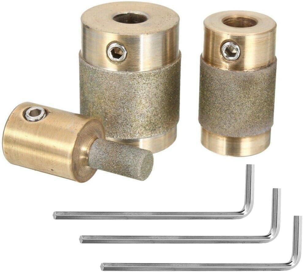 Ecarke 1 3/4 1/4 Inch Stained Glass Diamond Grinder Bit Head Tools 3 Sizes Brass Core BigaMart