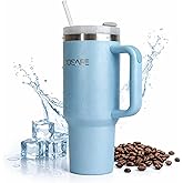 COSARE 40oz Tumbler with Lid and Straw – Version 2 Stainless Steel Insulated Cup with Handle – Leak Proof Travel Mug for Hot & Cold Drinks – Double Wall Large Capacity Reusable Tumbler