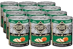 Nature's Recipe Paté Whole Grain Wet Dog Food Turkey & Pumpkin Recipe 368g (Pack of 12)