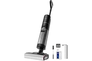 DREAME H12 PRO Vacuum Mop, Wet Dry Vacuum Cleaner for Hard Floor, Vacuum and Mop at The Same Time for Wet & Dry Messes, Auto Self-Cleaning, Edge to Edge Cleaning with Hot Air Drying