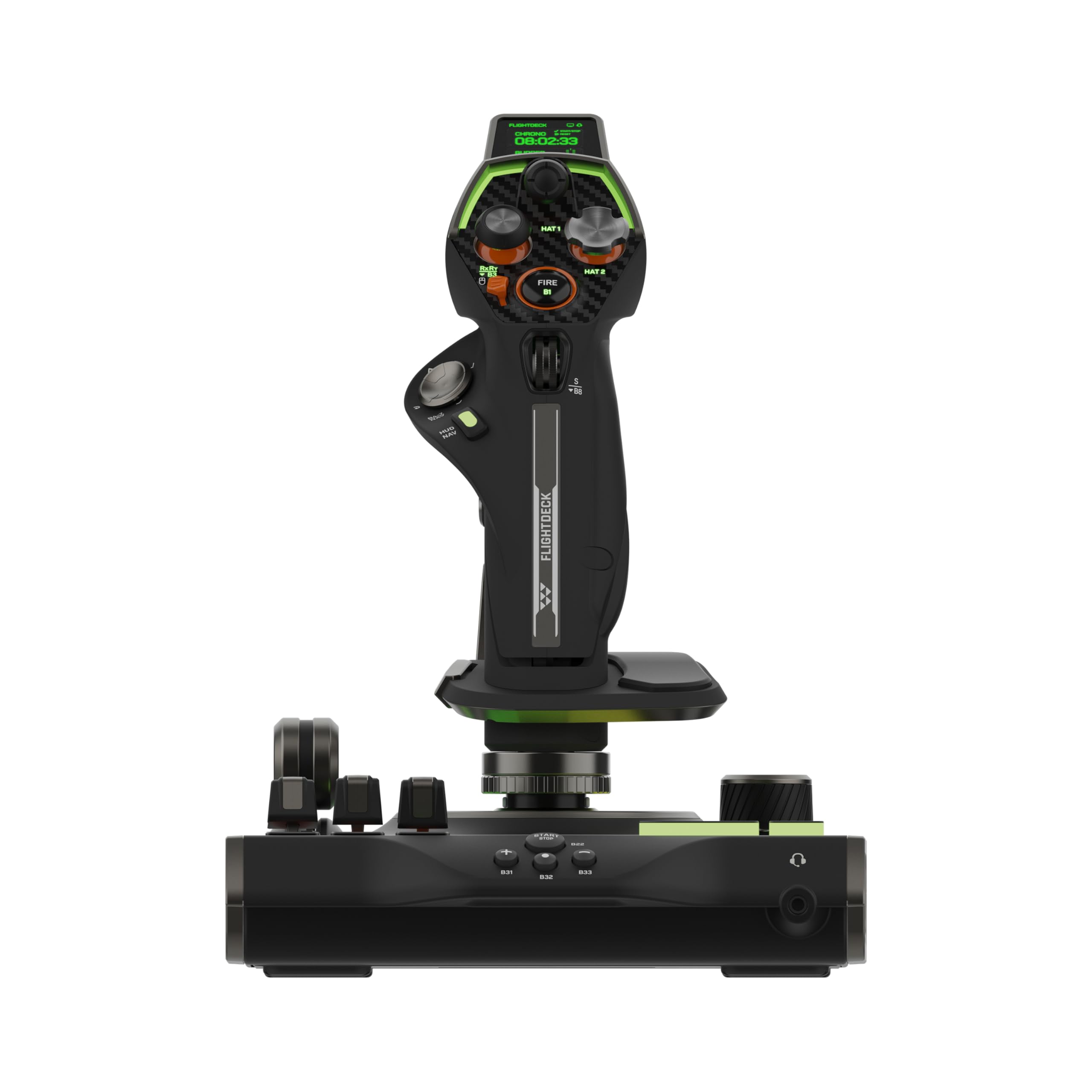 Turtle Beach VelocityOne Flightdeck - Universeller HOTAS-Simulation-Joystick & Schubhebel mit Touch-Display, integriertem HUD & kontaktlosen Sensoren für Luft & Weltraumkämpfe - für Windows 10/11 6