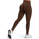 JOYSPELS Workout Leggings for Women V-Back Scrunch Booty Lifting Non See Through High Waist Gym Leggings No Front Seam Pants
