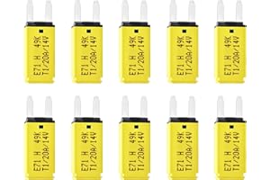 Jamgoer DC 10 PCS 20 Amp Auto-Reset ATM Mini Circuit Breaker （10A-30A） Blade Fuses Assortment Kit for Boat Marine RV Yacht Battery Trailer Bus Truck