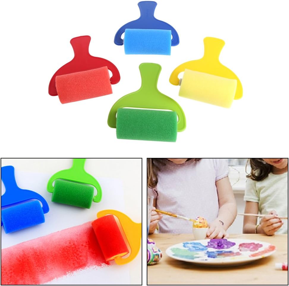 Usdepant 4Pcs/Set Sponge Paint Roller Set Foam Graffiti