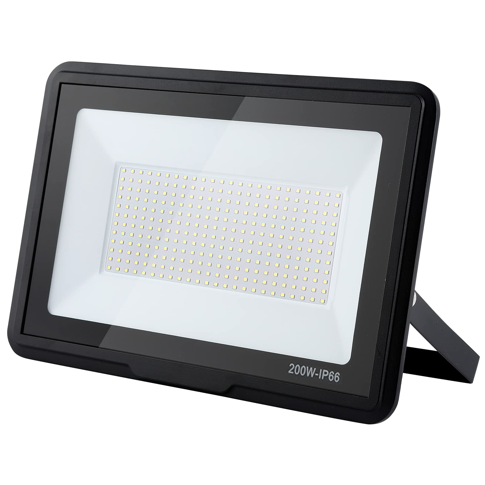 treoir LED Floodlight 200W, 20000LM Super Bright Flood Lights Outdoor, IP66 Waterproof 6000-6500K Cold White LED Spotlight Security Lights for Garden, Garage, Warehouse, Backyard, Playground (200W)